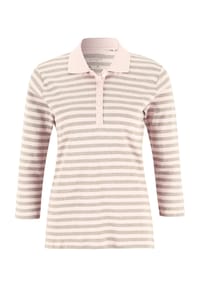 GALERIA - Poloshirt "Tilda", 3/4-Arm, Pima-Baumwolle, für Damen - BLACK-WHITE