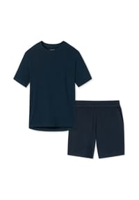 SCHIESSER - Schlafanzug Organic Cotton - Dunkelblau