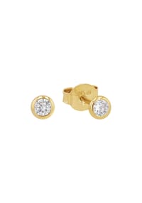 amor - Damen Ohrstecker, 375er Gelbgold - GOLD