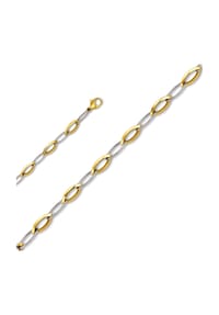 ONE ELEMENT Golden Grace - Armband aus 333 Gelbgold   19 cm - silber