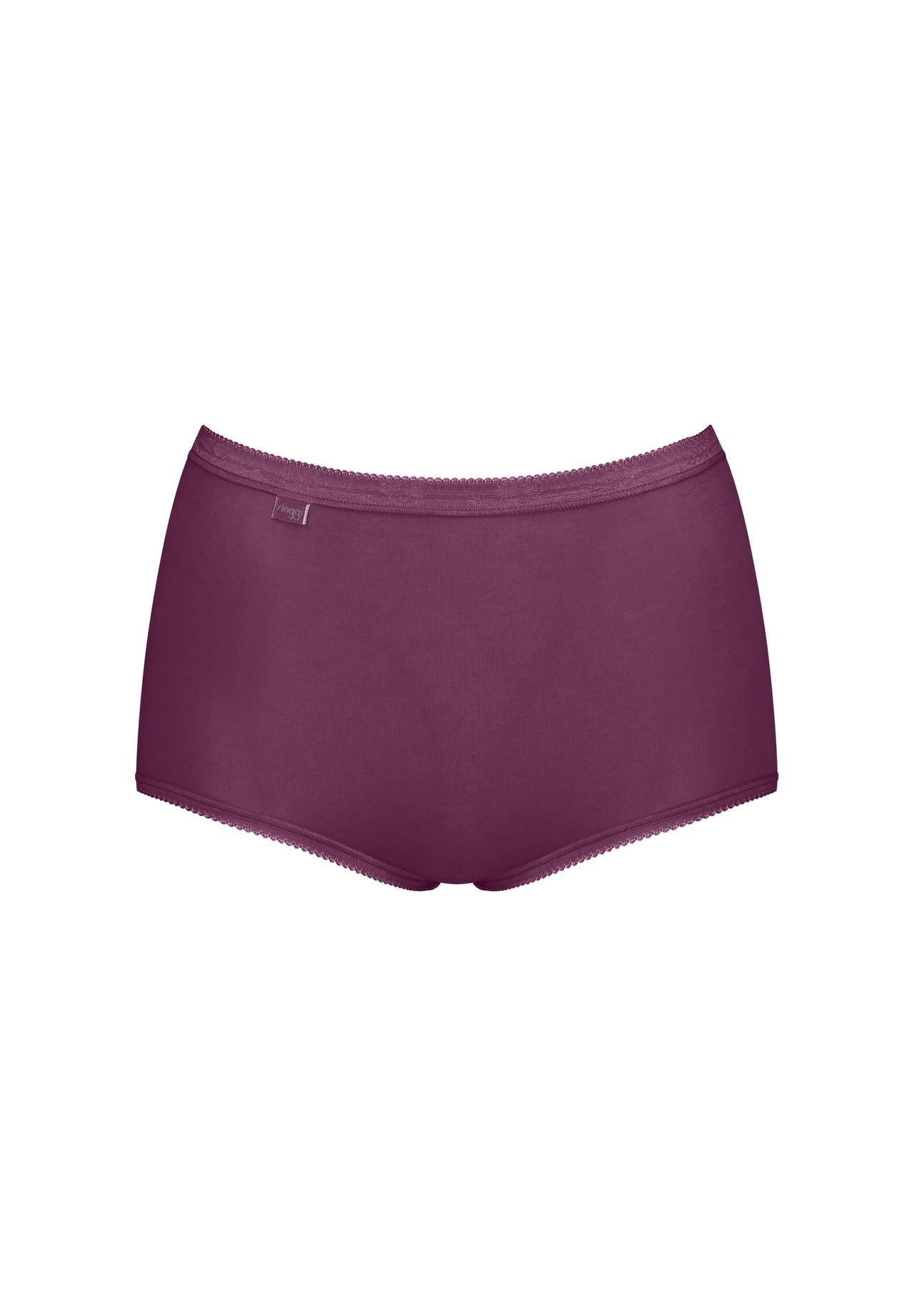 Sloggi Basic+ Maxislips 3Er-Pack Baumwollstretch Für Damen Lila/Pink/Rosa in Größe 42 - Bild 7