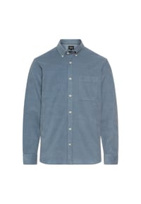 camel active - fleXXXactive® Langarm Shirt mit Button-Down-Kragen und Brusttasche - Dunkelbraun