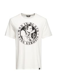 KING KEROSIN - Print-Shirt mit Frontprint Man In Black - rot
