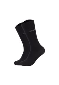 JOOP! - Unisex Socken, 2er Pack - Premium Essential Organic Cotton Socks, Logo, einfarbig - Anthrazit meliert