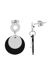 Adelia's - Adelia's Damen Ohrstecker aus Edelstahl - schwarz