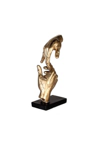 GILDE - Skulptur "Two hands" - gold