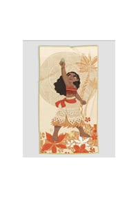 Disney - Vaiana Strandtuch – 70x140 cm 100% Polyester für den perfekten - Mehrfarbig 140x70 cm