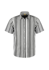 ROADSIGN® australia - Herren Hemd Essential Stripe klassisches Streifenhemd für zeitlose und sportliche Outfits - schwarz/weiss