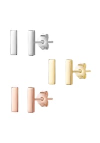 GLANZSTÜCKE MÜNCHEN - Damen Set (Ohrringe 3er) aus 925/- Sterling Silber in Silber/Gelbgold/Roségold - silber/gelbgold/roségold