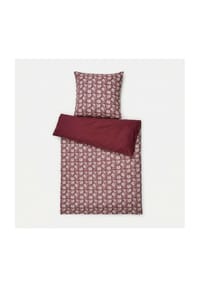 LOBERON Bettwäsche Jouvenay bordeaux - Garnitur 135x200 cm - bordeaux