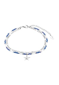 s.Oliver - Damen Fußkettchen mit Anhänger, Edelstahl - silber