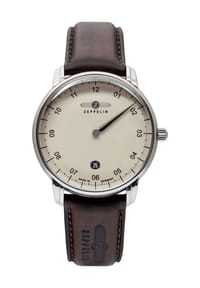 ZEPPELIN - NEW CAPTAIN'S LINE Herrenuhr "8642-5" - SILBER/BRAUN