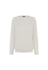 olsen - Shirt mit U-Boot-Ausschnitt - Almond Beige