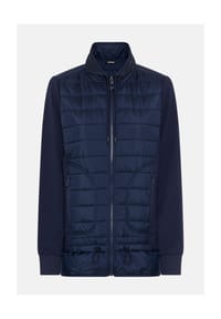 olsen - Jerseyjacke im Material-Mix - Ink Blue