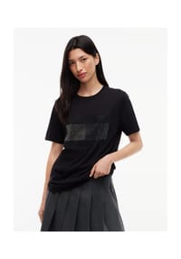 TOMMY Jeans - T-Shirt, Baumwolle, für Damen - BDS  BLACK