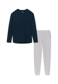 SCHIESSER - Schlafanzug Organic Cotton - Grau