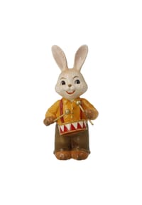 Goebel Figur Hase Herziger Trommler - Osterhasen - Bunt