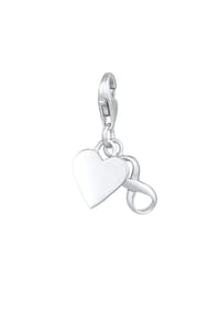 Nenalina - Charm Herz Infinity Symbol Anhänger Basic 925Er Silber - Gold
