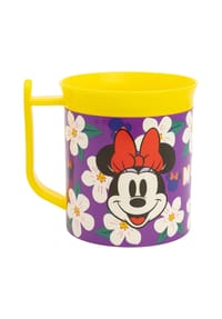Disney - Disney Minnie Mouse Becher Mikrowellengeeigneter Kunststoffbecher 400? - Gelb 9,5x10,8x8,6 cm
