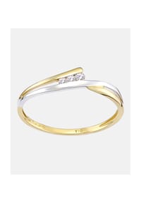 Diamant L'eternel - Crossover Ring, mit Diamant, 375 Gelbgold - gold