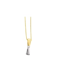 MONCARA - Damen Anhänger mit Kette, 375er Gold, 1 Diamant ca. 0,03 Karat - Gelbgold