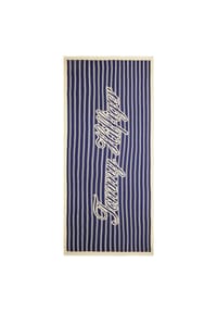 TOMMY HILFIGER - Schal Script, Fransen, für Damen - DY4  BLUE