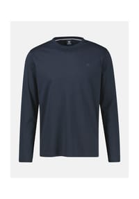 LERROS - Leichtes Baumwoll-Longsleeve-Shirt mit bequemem Rundkragen - BLACK