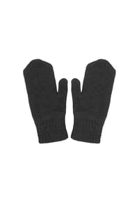 maximo® - MINI-Fausthandschuhe, Strick   mit Daumen, Basicfarben - carbonmeliert