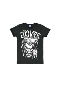 LOGOSHIRT® - T-Shirt Slimfit The Joker - Aces - black