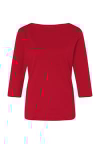 GALERIA - Shirt "Anja", 3/4-Arm, U-Boot-Ausschnitt, für Damen - BLACK