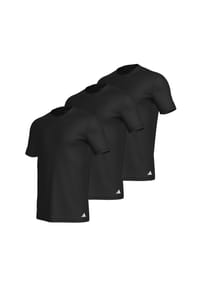 adidas - Unterhemd / Shirt Kurzarm 3er Pack Active Core Cotton - Schwarz