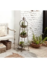 LOBERON Pflanzetagere Cédrine antikbraun Etagere