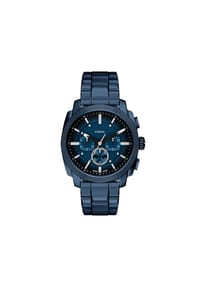 FOSSIL Machine - Fossil Herren-Chronograph, marineblau, Edelstahl, FS6167 - Blau