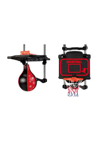 COFI - JollyOutside Kinder Box- & Basketball-Set – mit elektronischer Anzeige - Schwarz 50x50x30 cm