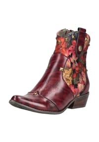 LAURA VITA® - Leder/Textil Stiefelette - Weinrot