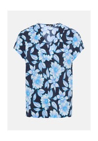 olsen - Bluse mit Allover-Dessin - Ink Blue