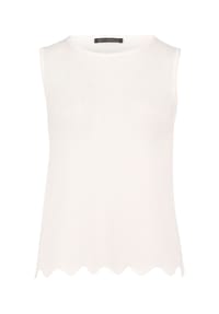 BETTY BARCLAY - Strick-Top ohne Arm - Rohweiß