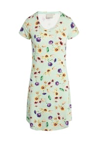 ESSENZA - Isa Fiorre Sleepshirt, kurz, U-Ausschnitt, für Damen - 679 SUBTLE GREEN
