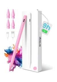 S&T DESIGN - Stylus Stift für iPad mit Ersatzspitzen pink - 