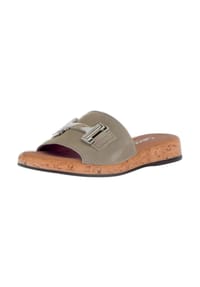 Gabor® - Veloursleder Pantoletten - Grau