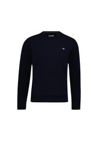 GANT - Herren Strickpullover - SUPERFINE LAMBSWOOL C-NECK, Rundhals, Wolle - Braun