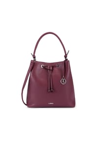 L.CREDI EBONY - Beuteltasche, Kunstleder, Anhänger, für Damen - CHERRY SHADE