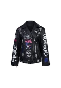 TRUE PRODIGY - Lederjacke Anya - Schwarz