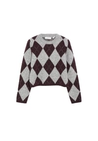 comma, - Strickpullover, Rippblende, für Damen - 96J4 GREY/BLACK