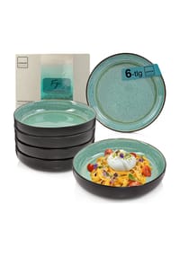 SÄNGER Steingut Geschirrserie Fiji - Fiji - Grün - Kaffeebecher Set Fiji  6 teilig