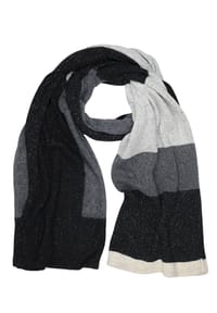 collezione alessandro® - Winterschal Kuschelweich eleganter schwarz-mix, Made in Italy - schwarz