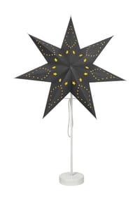 GALERIA home - LED-Papierstern - GRAU