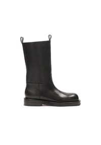 ONE ELEMENT - Schwarze Stiefel zum Hineinschlüpfen mit höherem Schaft - Schwarz