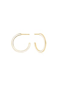 ANIA HAIE - Damen Ohrstecker, 925er Silber - GOLD/WEISS