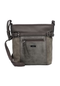 TOM TAILOR JUNA - Umhängetasche "Juna", Kunstleder, uni, für Damen  - 60 SCHWARZ